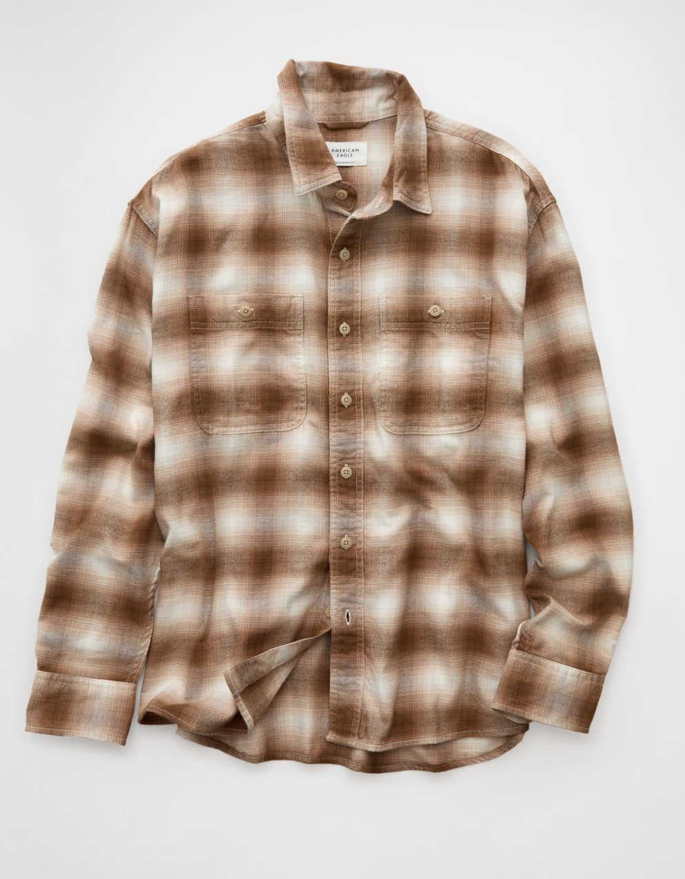 AE Relaxed Fit Everyday Flannel Shirt