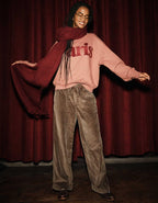 AE Stretch Corduroy Low-Rise Baggy Wide-Leg Pant