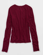 OFFLINE By Aerie Thumbs Up Fitted Ribbed T-Shirt
