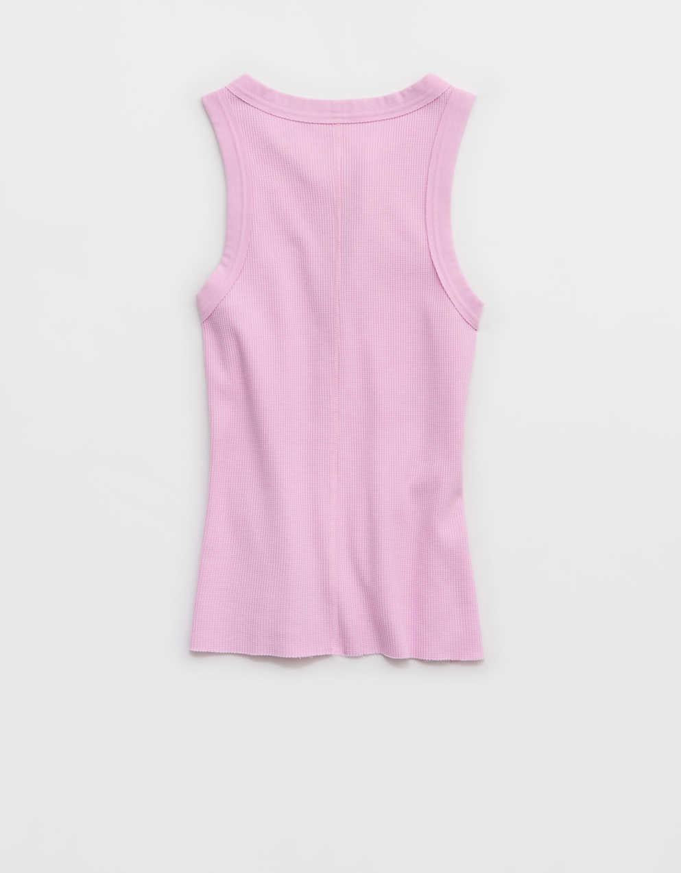 Aerie Unwind Waffle Henley Tank Top