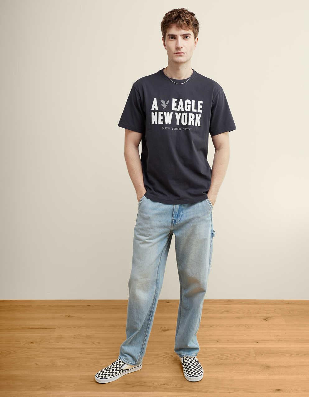 AE Standard Fit Applique Graphic T-Shirt