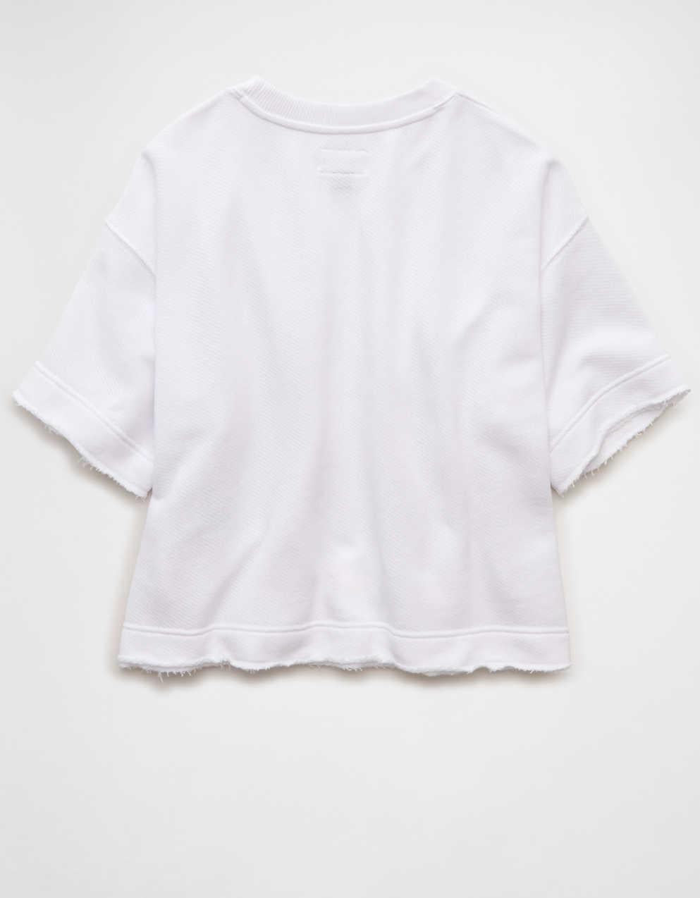 AE Boxy Short-Sleeve Sweatshirt