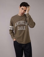 AE Long Sleeve Graphic Football T-Shirt