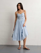 AE Bella Lace Inset Midi Dress