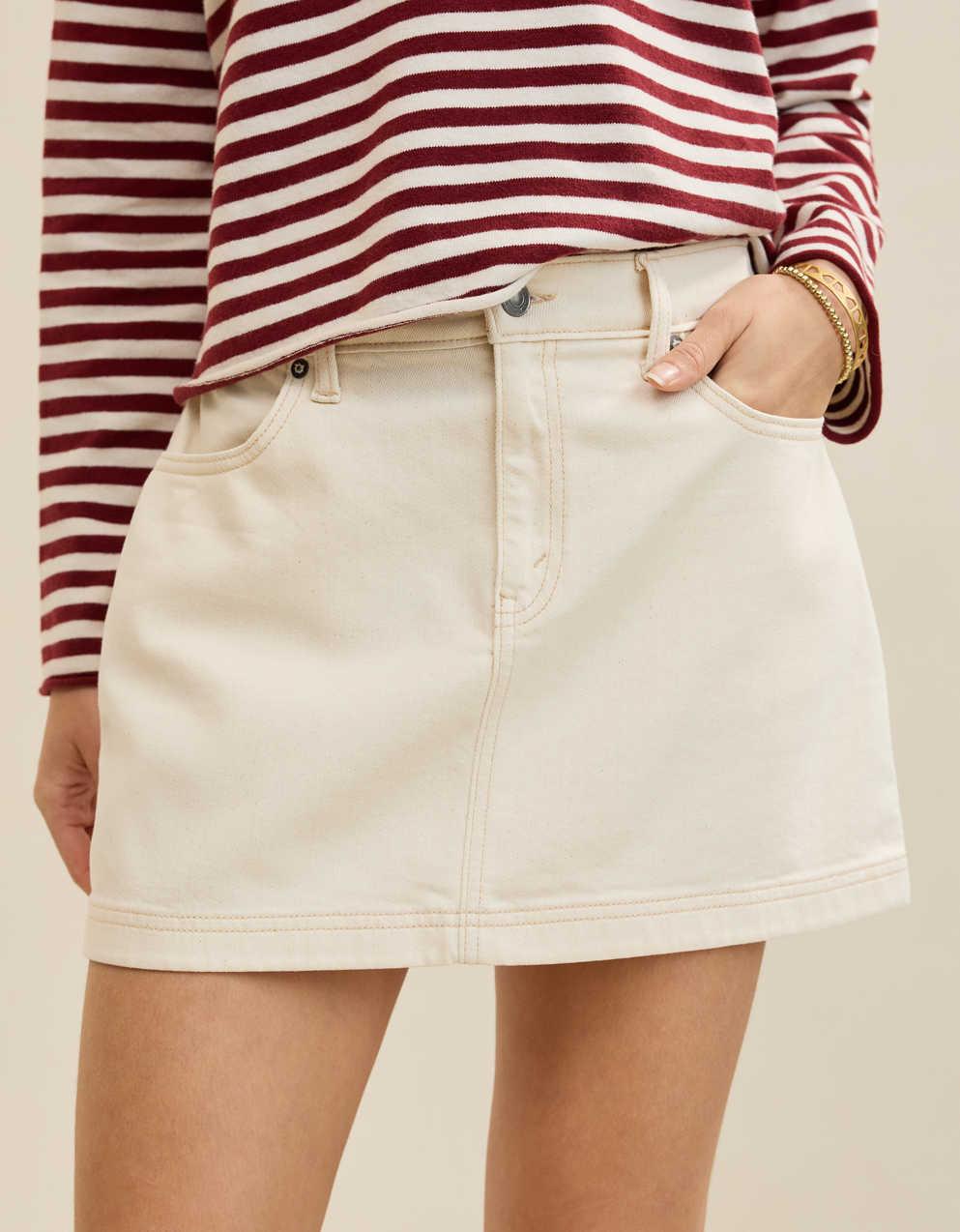 Aerie Daydream Denim Mini Skirt