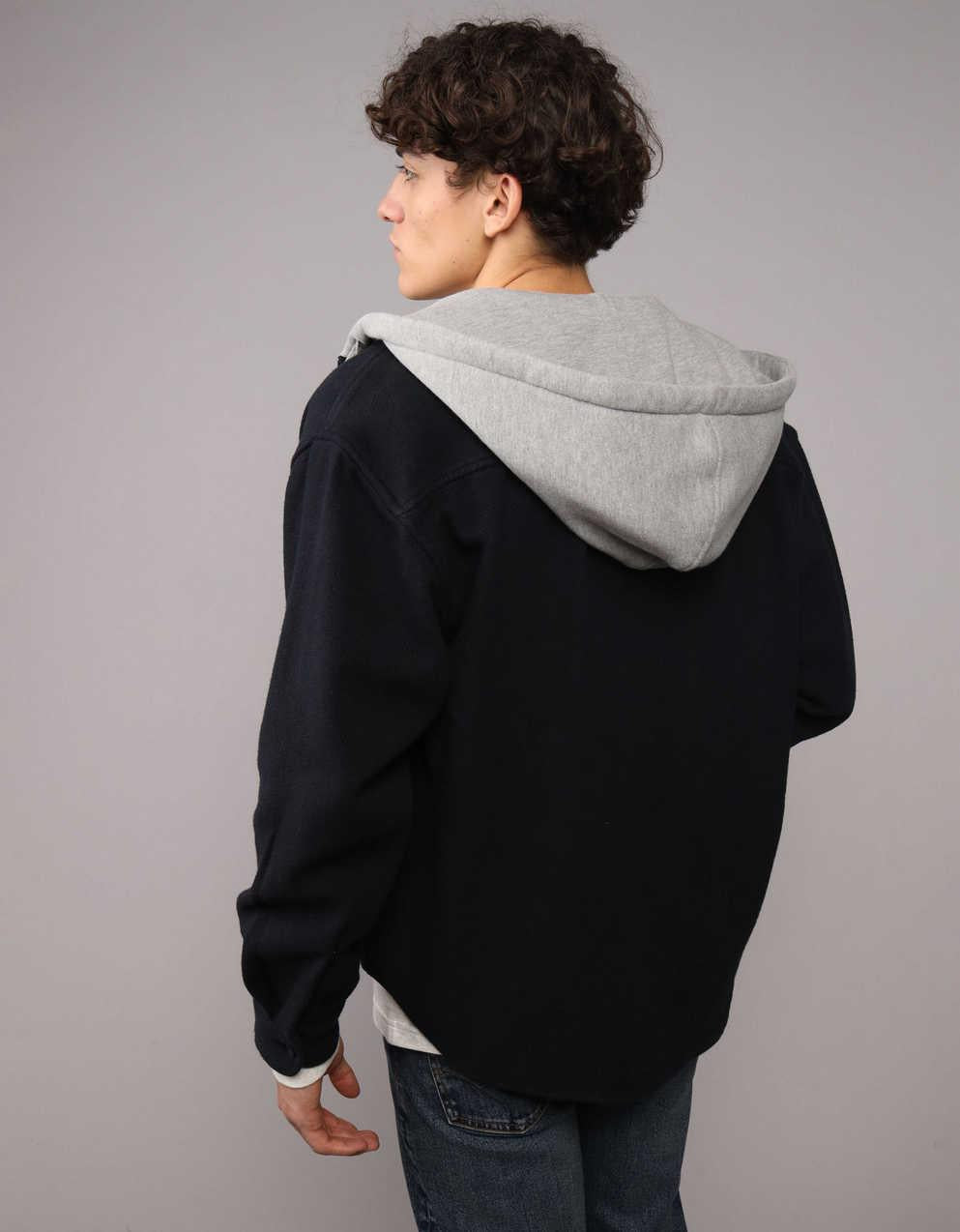 AE Hooded Flannel Shirt
