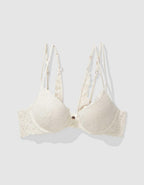 Show Off Rosey Lace Demi Push Up Bra