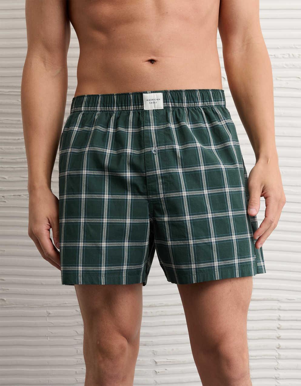 AEO Stretch Plaid Classic Boxer Short
