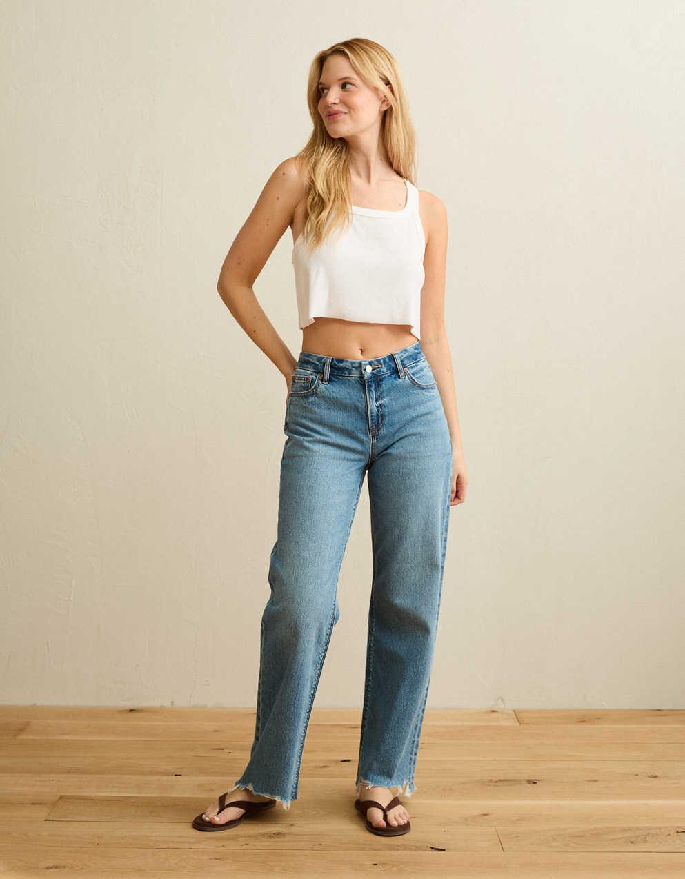 AE Curvy High-Waisted Stovepipe Jean