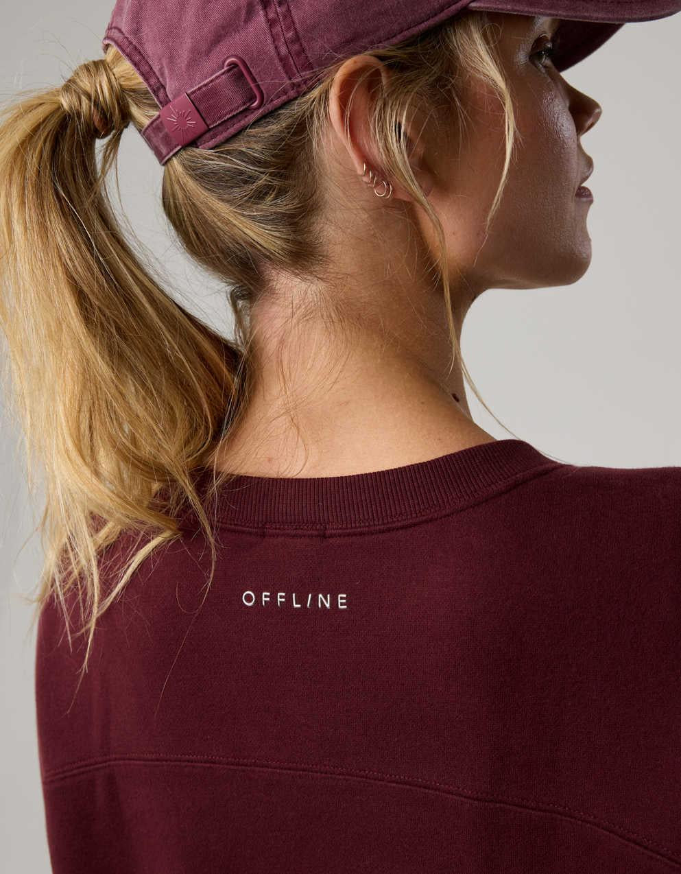 OFFLINE By Aerie Cloud Fleece Oversized Crewneck Sweatshirt