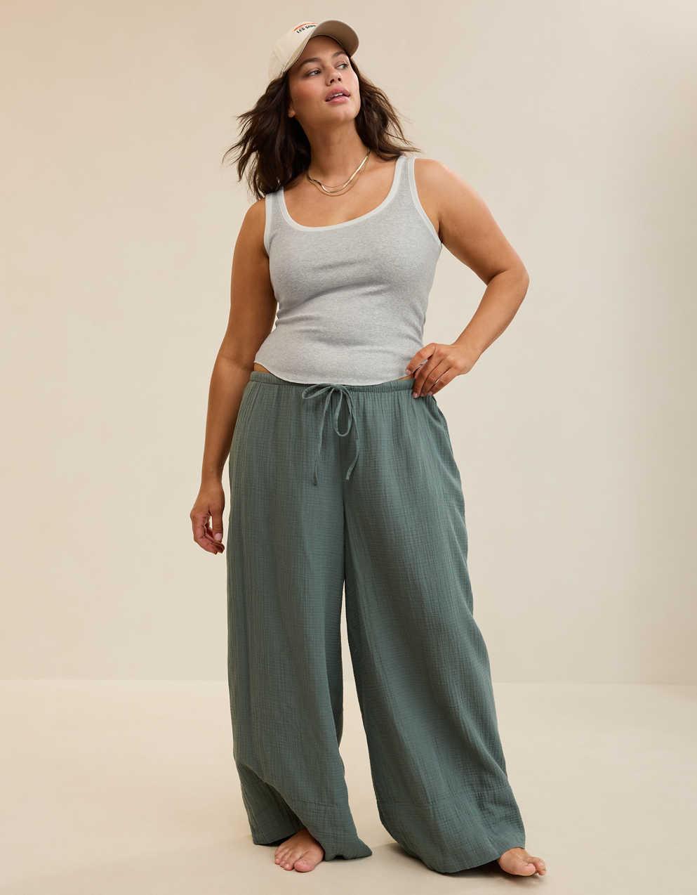 Aerie Ribbed Scoop Neck Tank Top