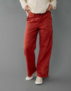 AE Dreamy Drape Stretch Super High-Waisted Baggy Wide-Leg Pant
