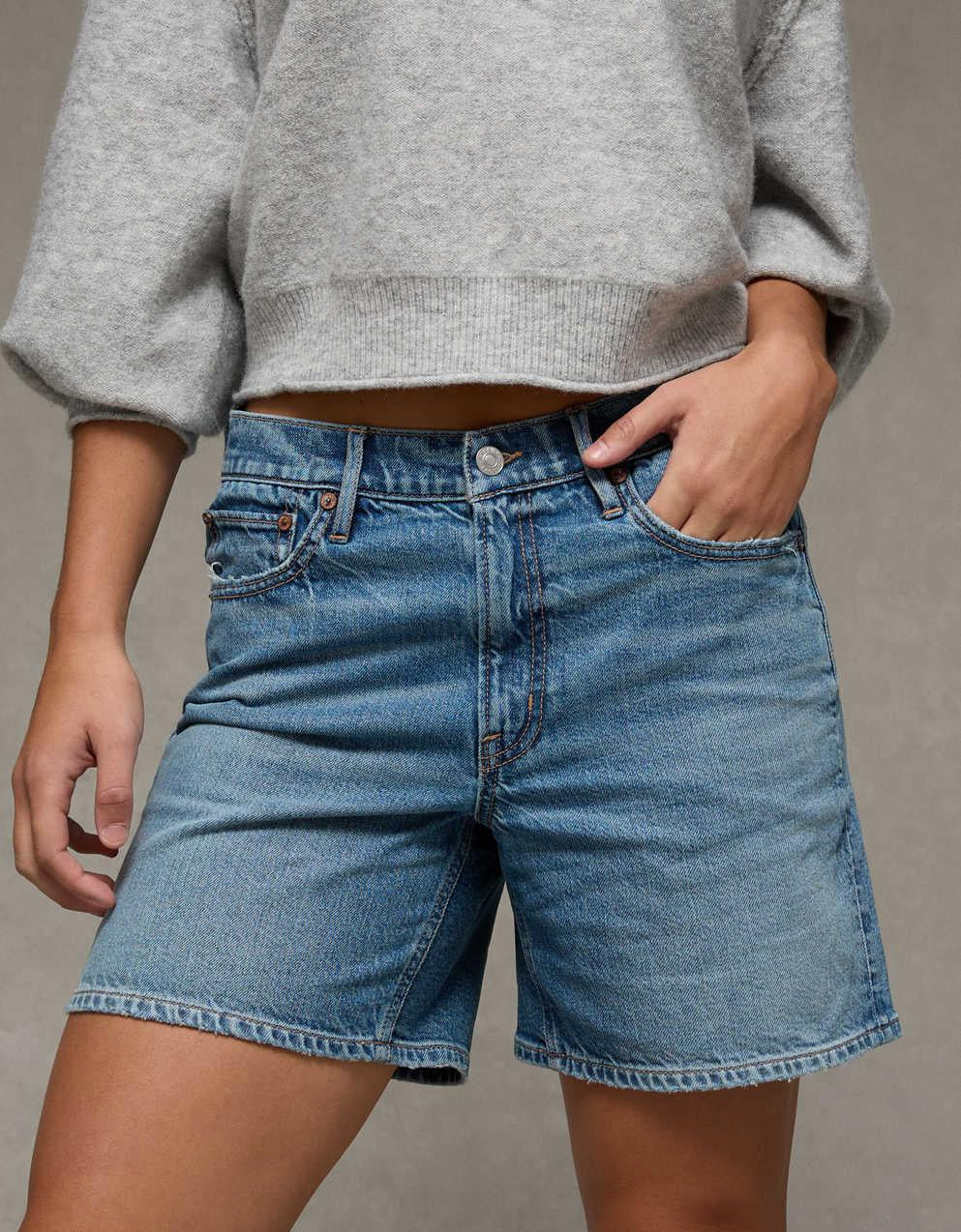 AE 6" Strigid Super High-Waisted Relaxed Denim Short