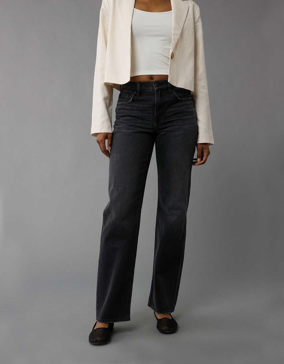 AE Embellished Strigid High-Waisted Stovepipe Jean