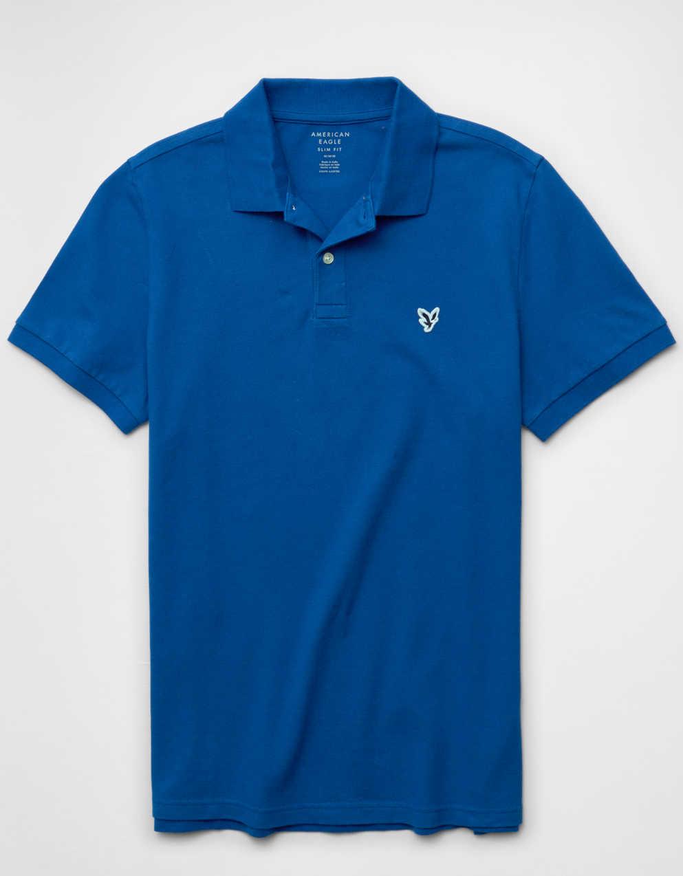 AE Standard Fit Flex Pique Polo Shirt