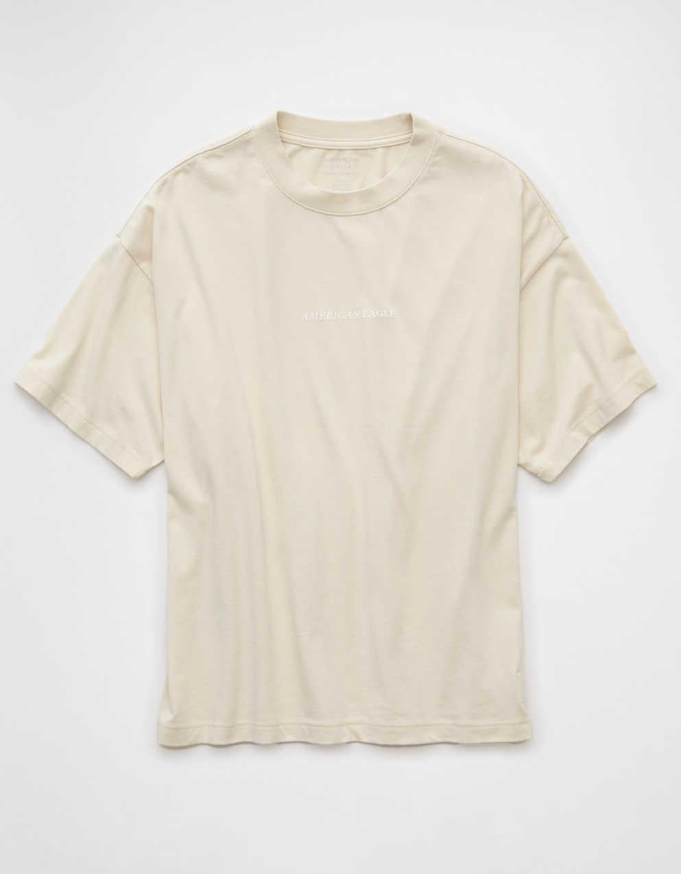 AE Laidback Luxe Heavyweight Oversized Logo Graphic T-Shirt