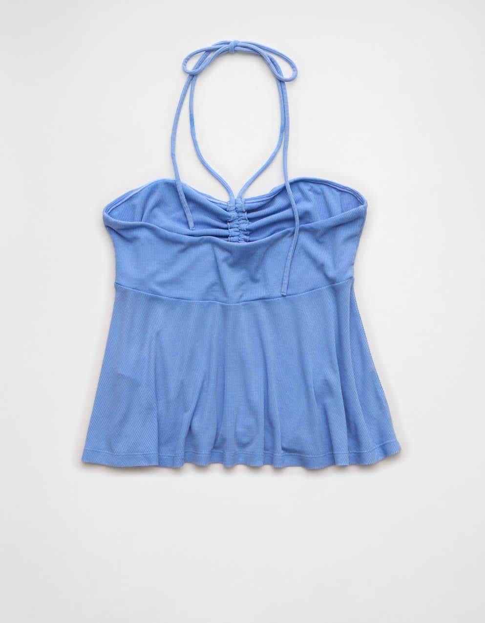 AE Soft & Sexy Halter Cinch Babydoll Top