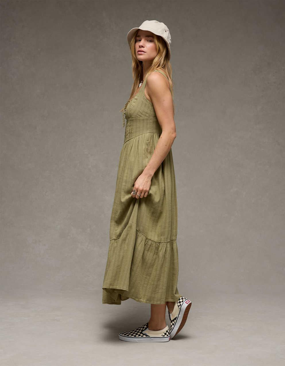 AE Catie Corset Midi Dress
