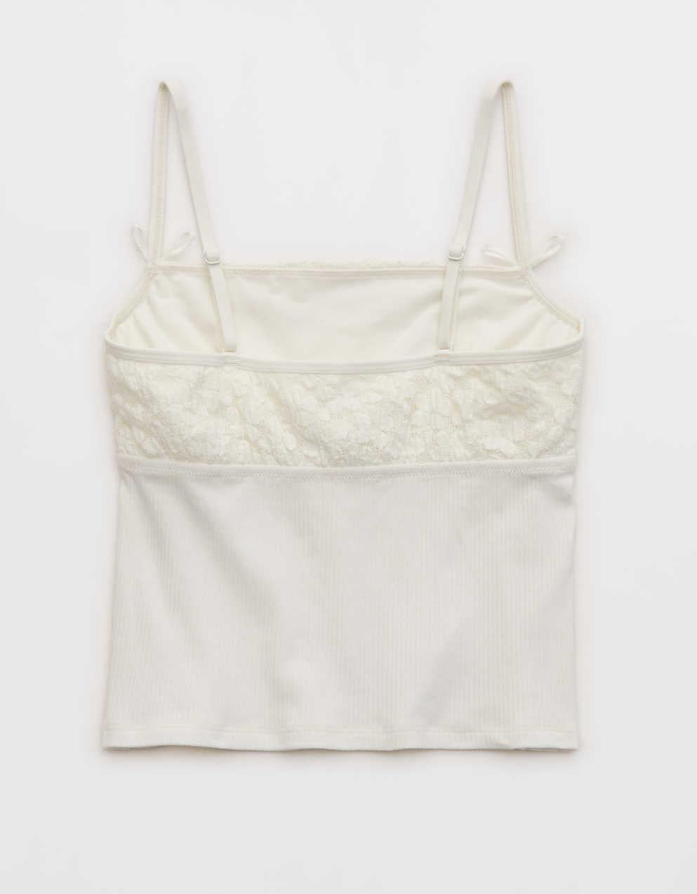 Superchill Cotton Rib Festival Lace Tank Top