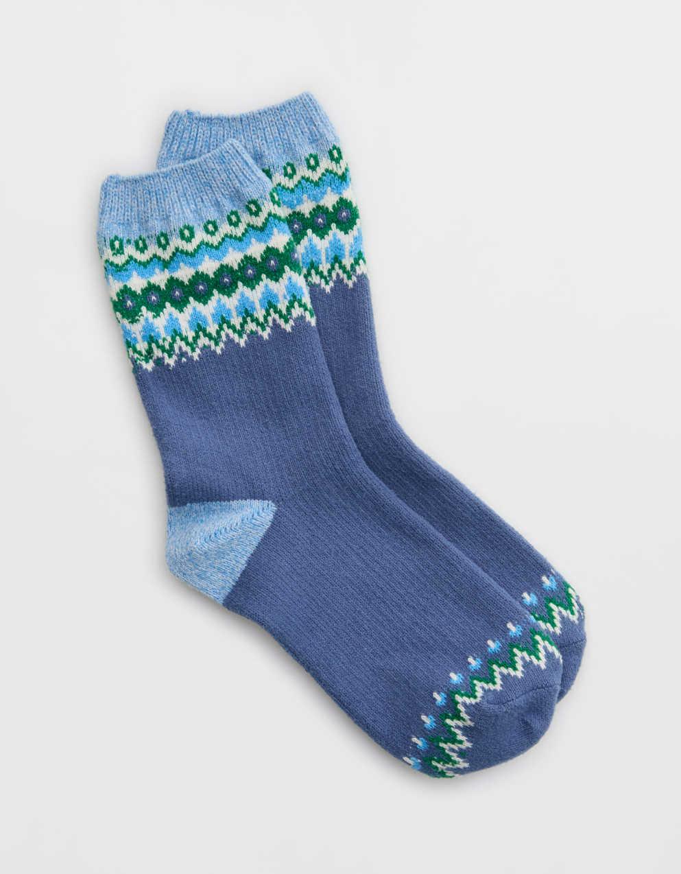 Aerie Crew Fairisle Socks
