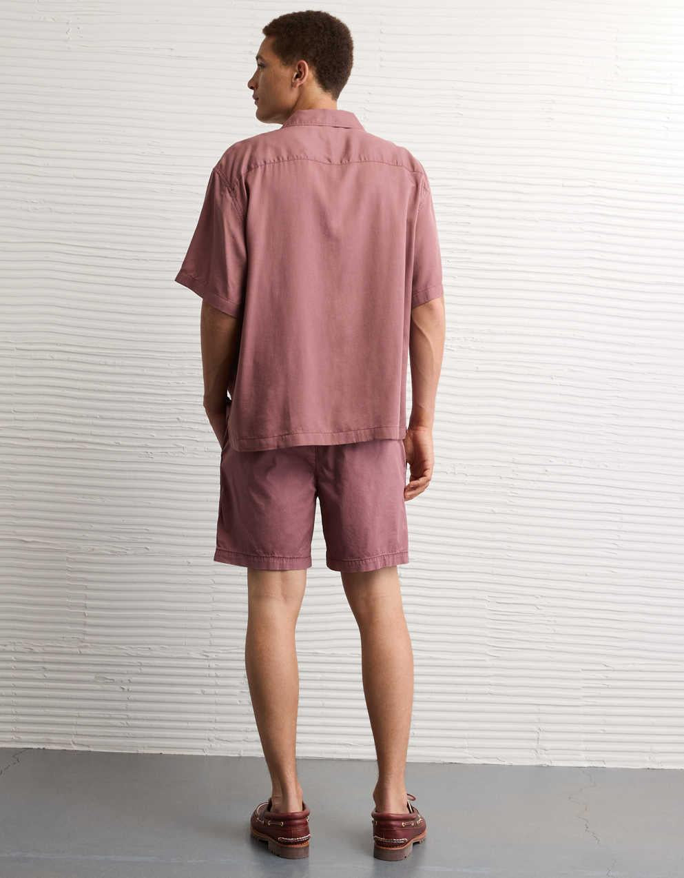 AE Relaxed Fit Short-Sleeve Camp Collar Shirt