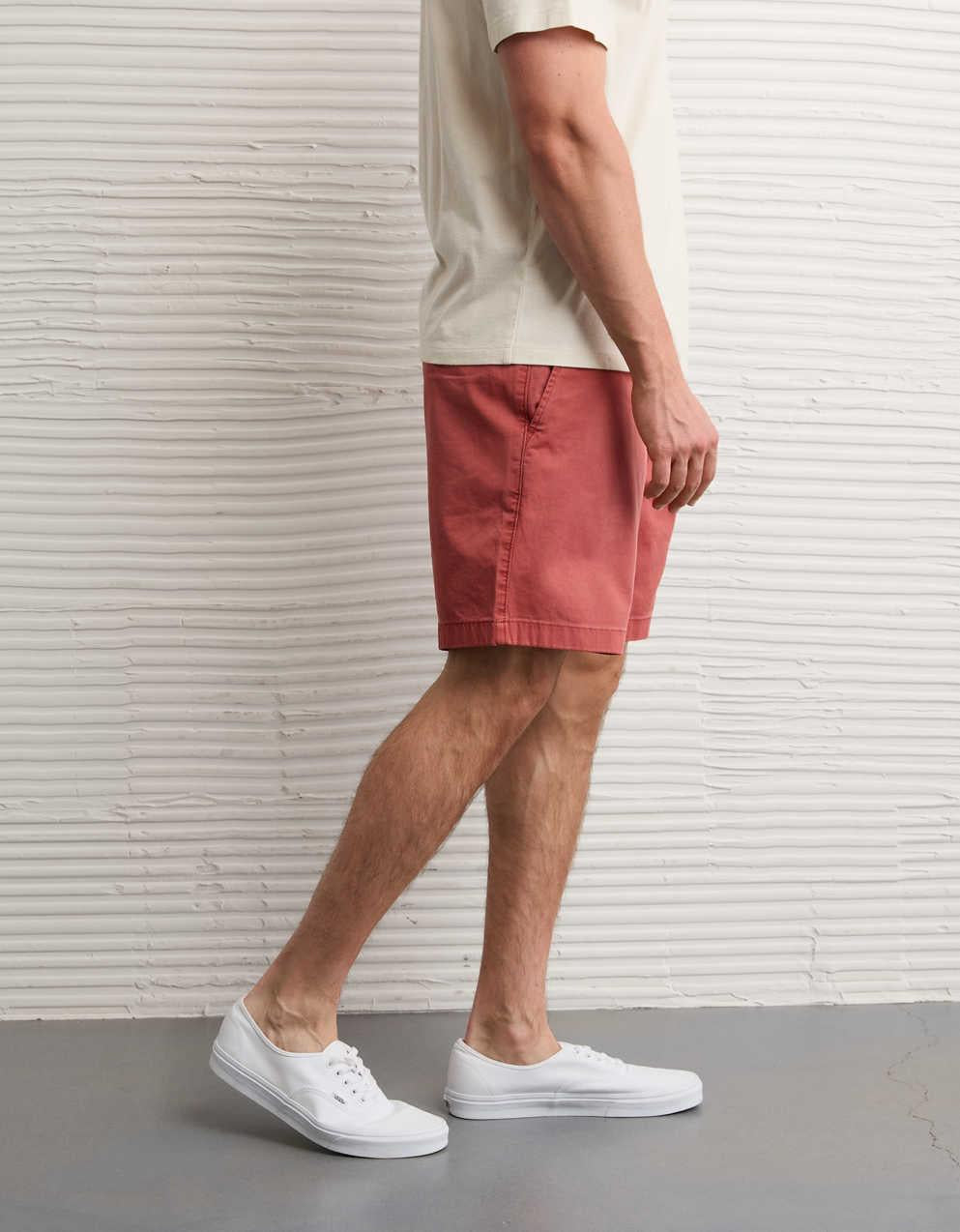 AE 7" Flex Lived-In Khaki Short
