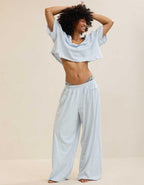 Aerie Happiest Cropped V Neck T-Shirt