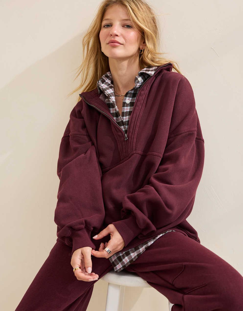 Aerie Oh Zip! Sweatshirt