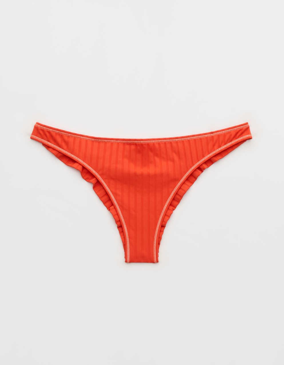 Aerie Ribbed Happy Cheeks Bikini Bottom