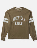 AE Long Sleeve Graphic Football T-Shirt