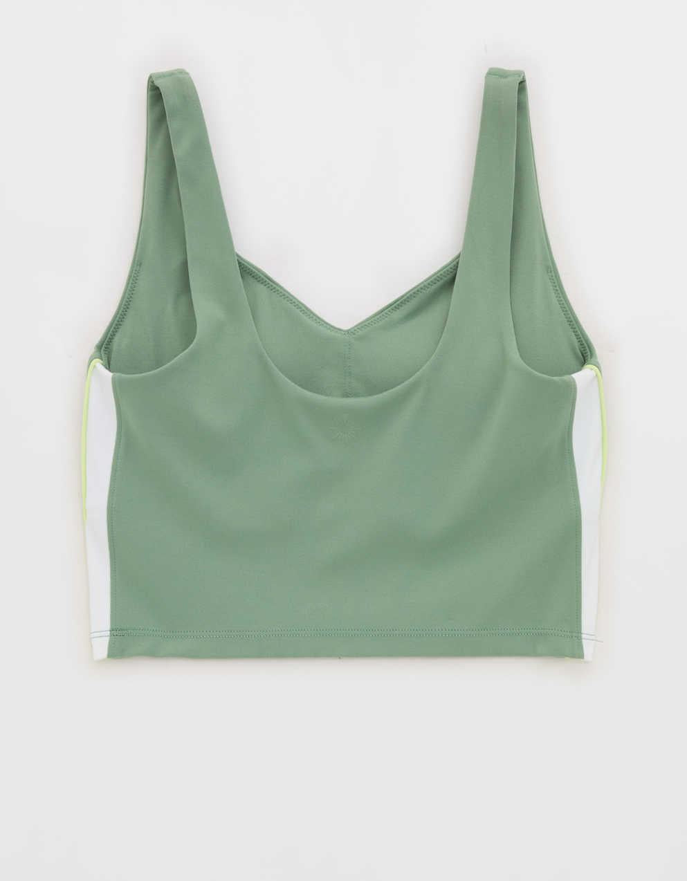 OFFLINE By Aerie Real Me Track Low Key Longline Sports Bra