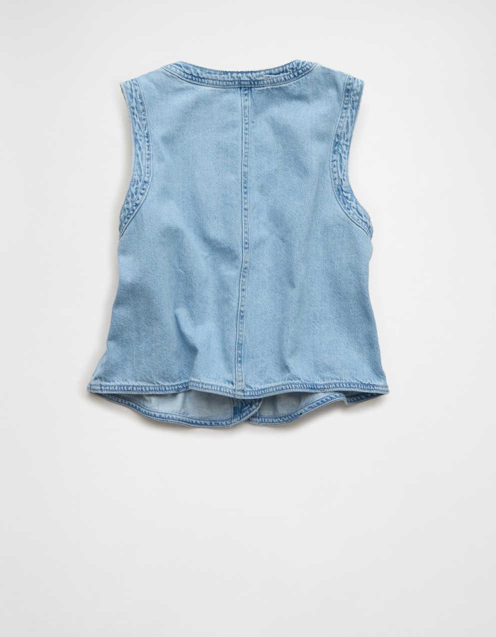 AE High-Neck Denim Vest