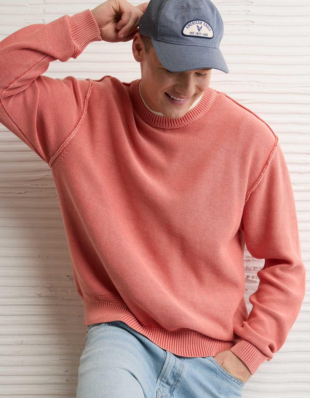AE Washed Reverse Sweater