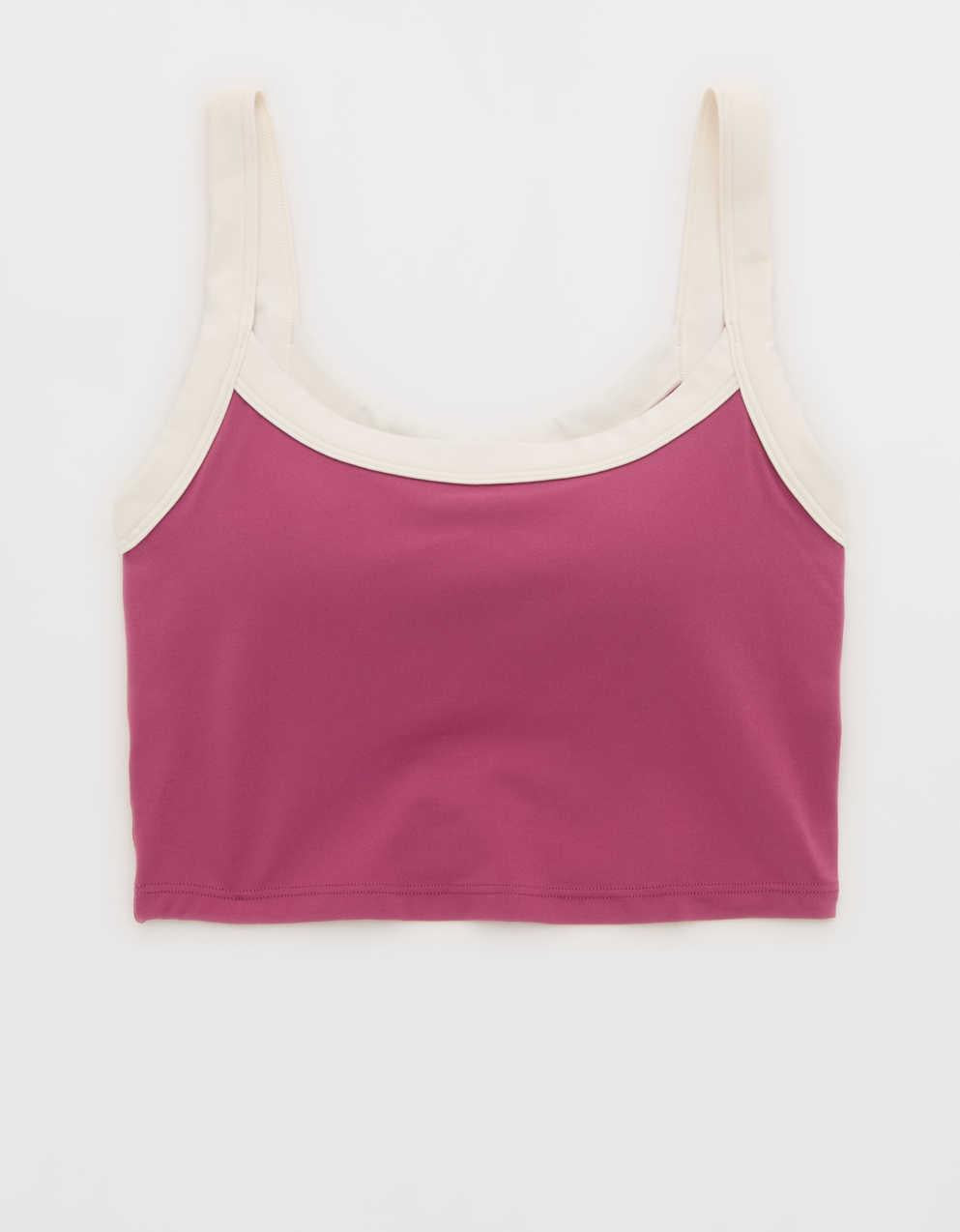 Offline By Aerie Real Me Low Key Ringer Longline Sports Bra