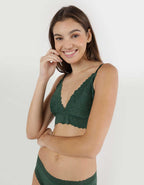 Show Off Rosey Lace Padded Plunge Bralette