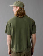 AE Weekend Washed Sweater Polo Shirt