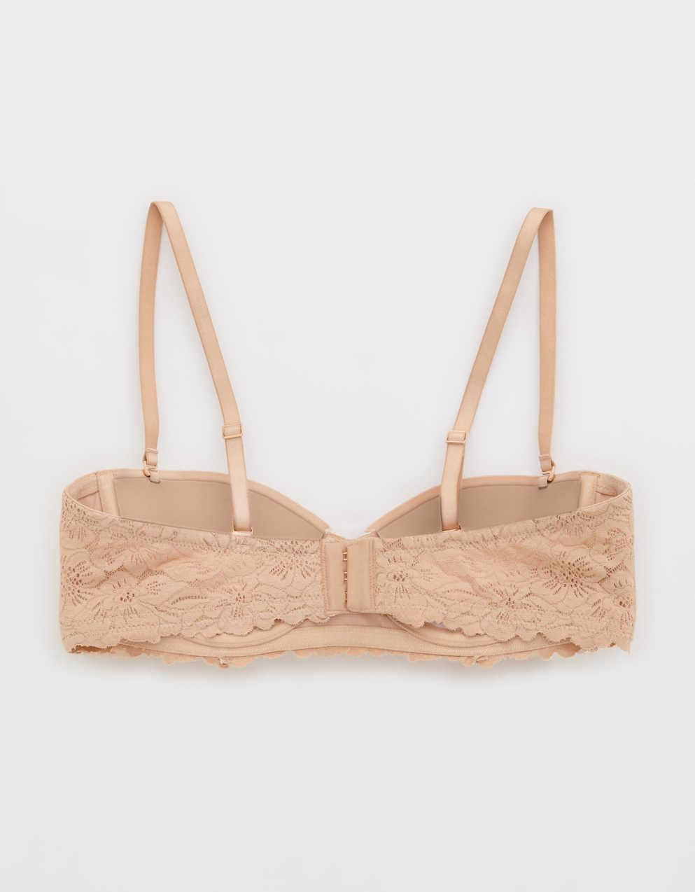 Show Off Rosey Lace Strapless Push Up Bra