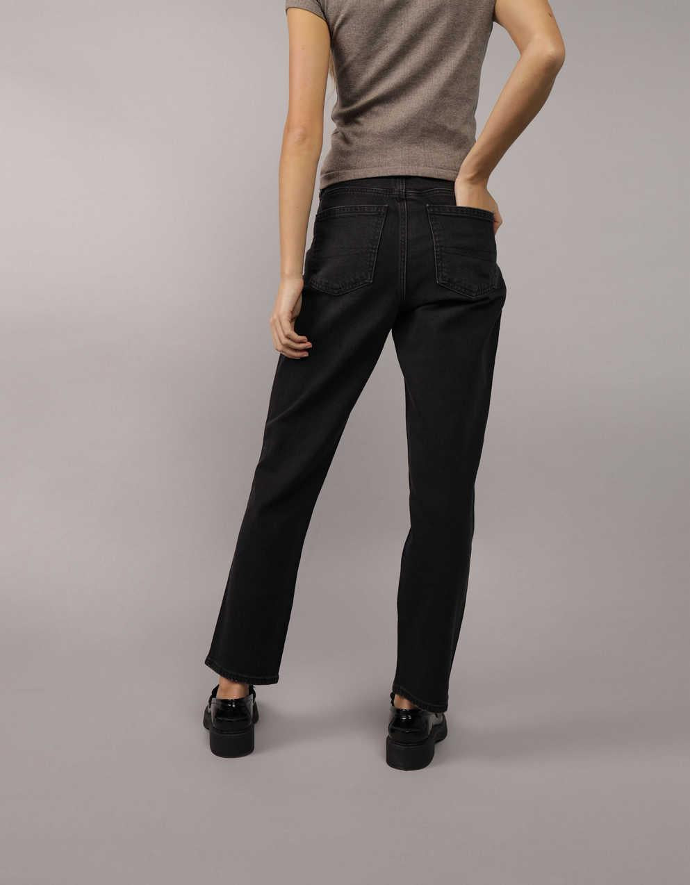 AE Stretch Super High-Waisted Ankle Straight Jean