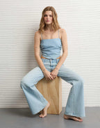 AE Denim Bandana Top