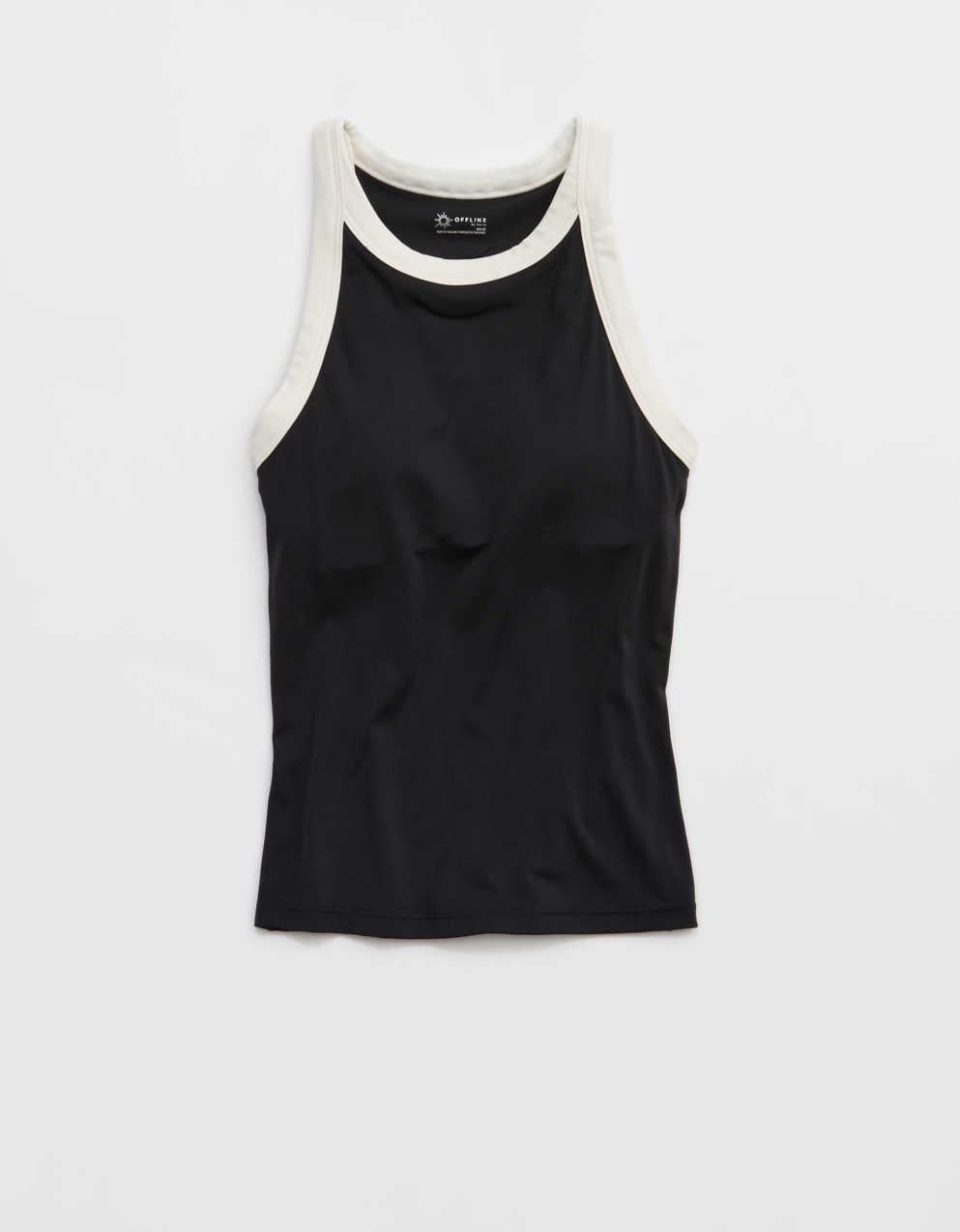 OFFLINE By Aerie Real Me Ringer High Neck Tank Top