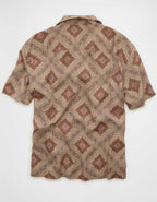 AE Relaxed Fit Camp Collar Button-Up Shirt
