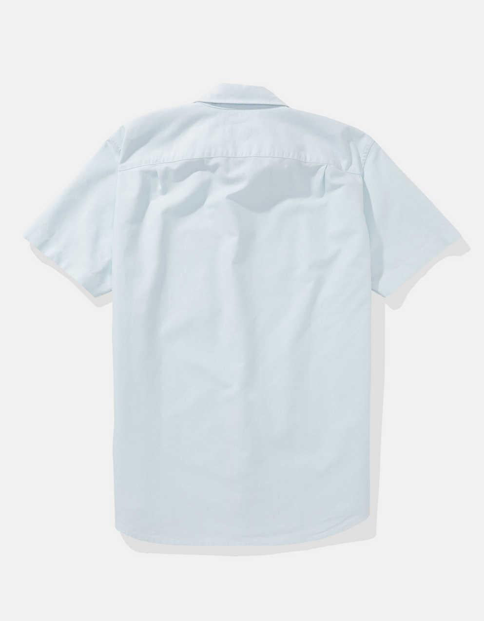 AE Short-Sleeve Slim Fit Button-Up Shirt