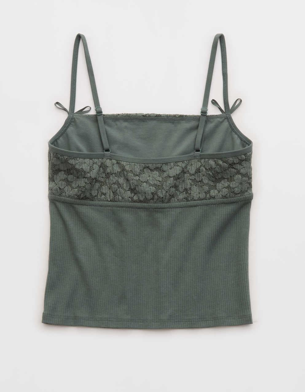 Superchill Cotton Rib Festival Lace Tank Top