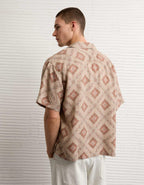 AE Relaxed Fit Camp Collar Button-Up Shirt