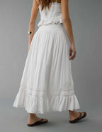 AE High-Waisted Ruffle Maxi Skirt