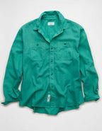 AE Relaxed Fit Linen-Blend Button-Up Shirt