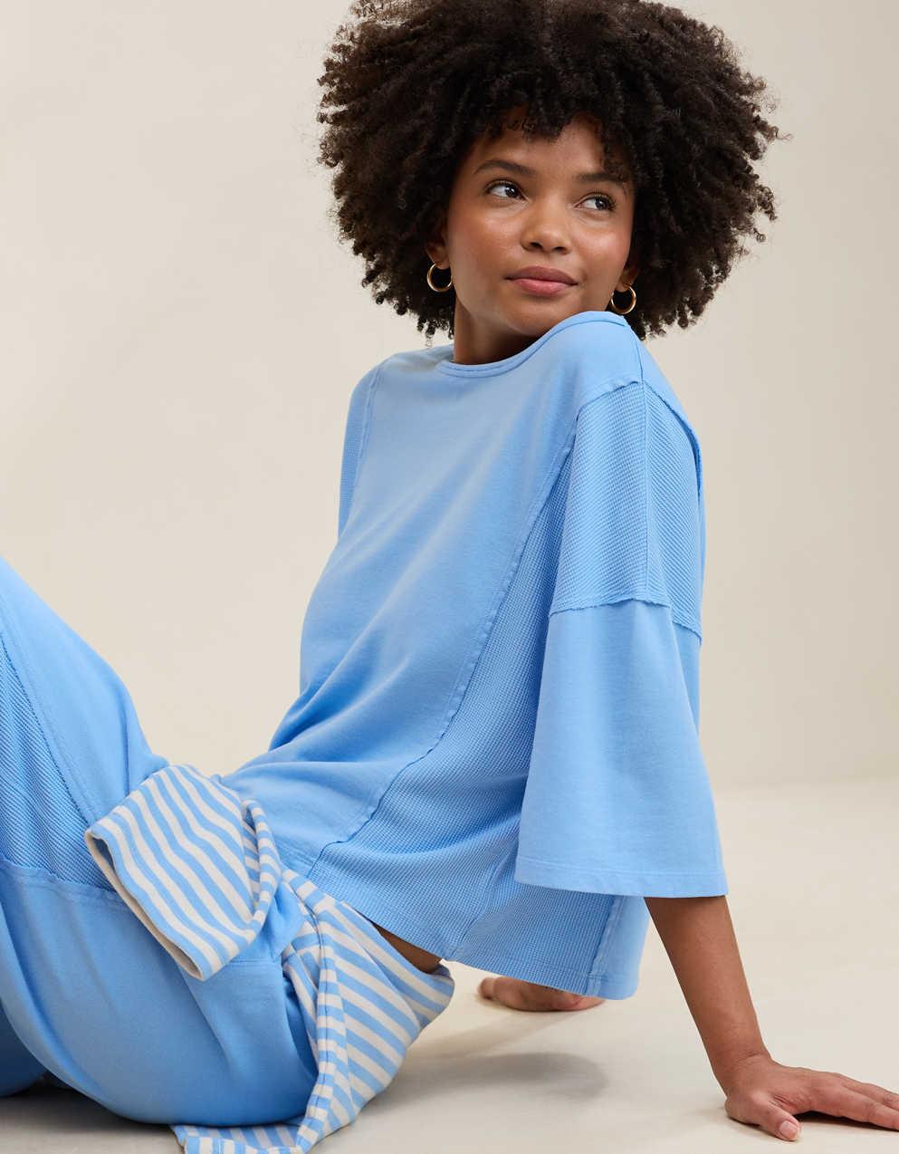 Aerie Unwind Waffle T-Shirt