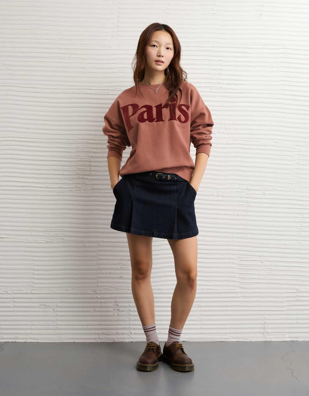 AE Graphic Crew Neck Sweatshirt