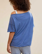 Aerie Off The Shoulder Oversized Boyfriend T-Shirt