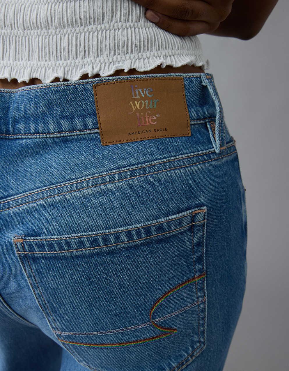 AE Pride Stretch High-Waisted Stovepipe Jean